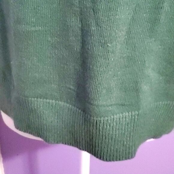 Premise Leaf Green Soft Boxy Boat Neck Long Sleeve Sweater - Picture 3 of 8